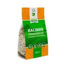 NATURAL GREEN НАСІННЯ СОНЯШНИКА ОЧИЩ. 150ГР